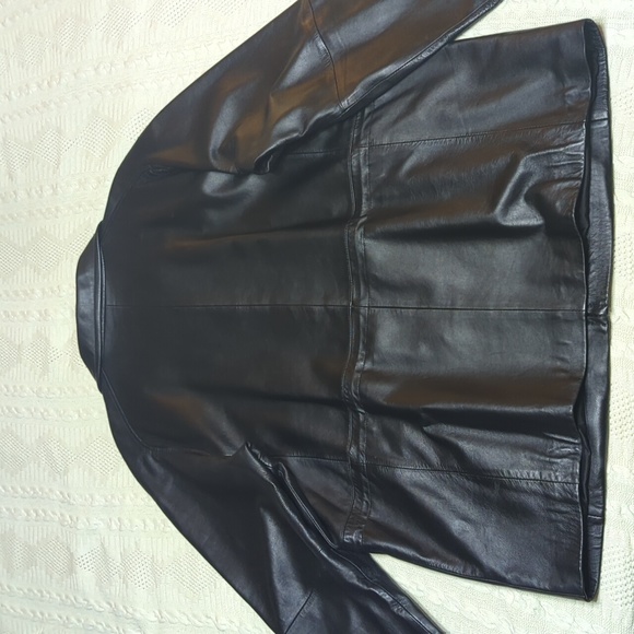 Black Leather Jacket - London Fog - Picture 3 of 9